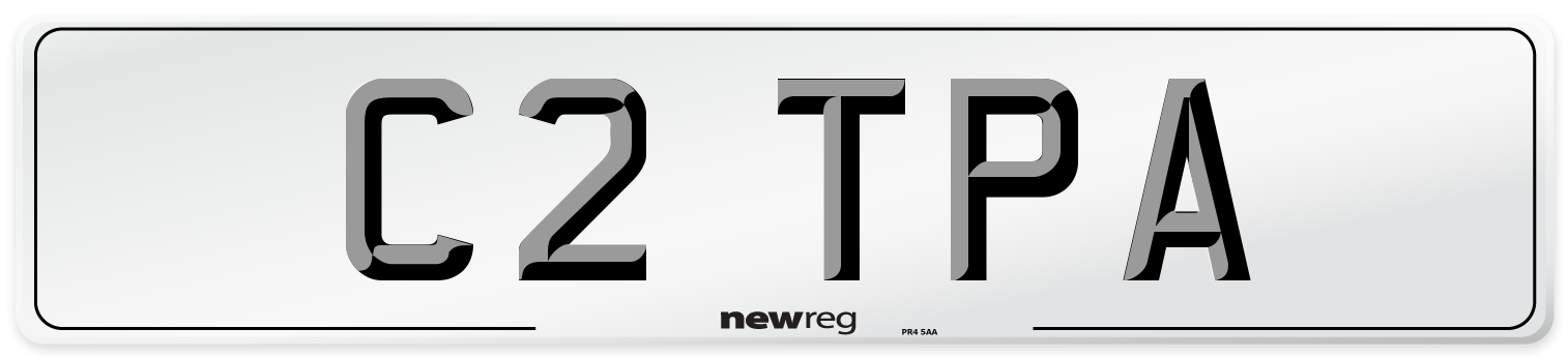 C2 TPA Number Plate from New Reg